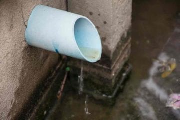 Drain Leaking Water That Will Attract More Wasps
