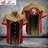 49ers Aloha Shirt – 49ers Gold Rush Beige Red Dotted Elegance Shirt