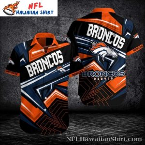 Abstract Art Denver Broncos Graphic Hawaiian Shirt