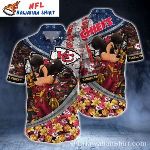 Adventurer Mickey Kansas City Chiefs Hawaiian Shirt