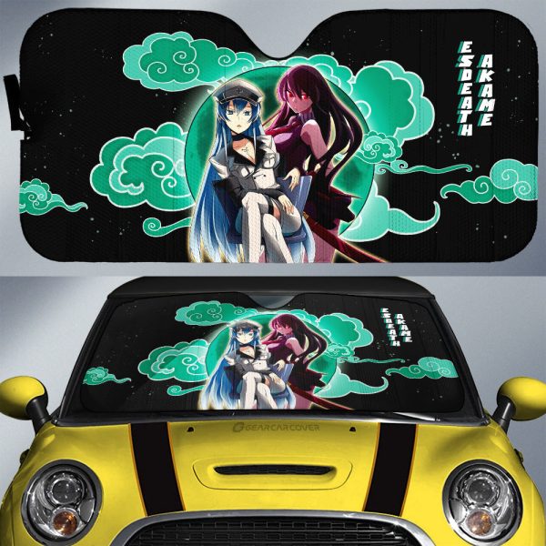 Akame And Esdeath Car Sunshade Custom