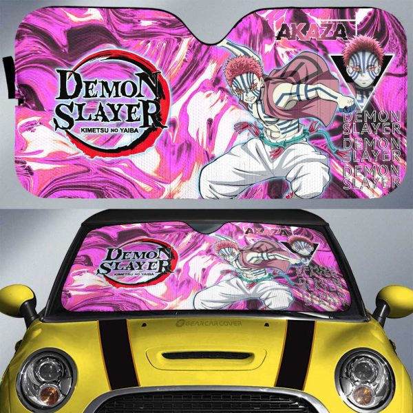 Akaza Car Sunshade Custom Demon Slayer Anime Car Accessories