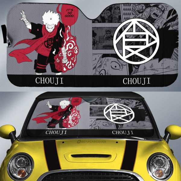 Akimichi Chouji Car Sunshade Custom Car Accessories Manga Color Style