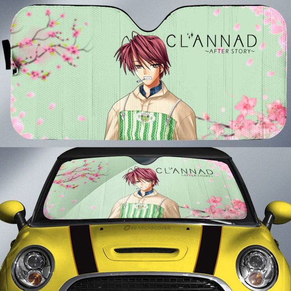 Akio Furukawa Car Sunshade Custom Clannad Anime Car Accessories