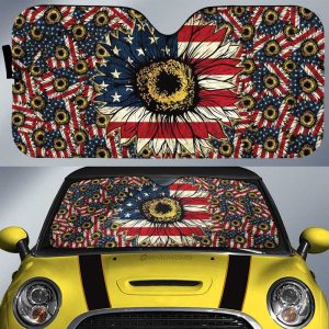 American Sunflower Car Sunshade Custom Car Accessories