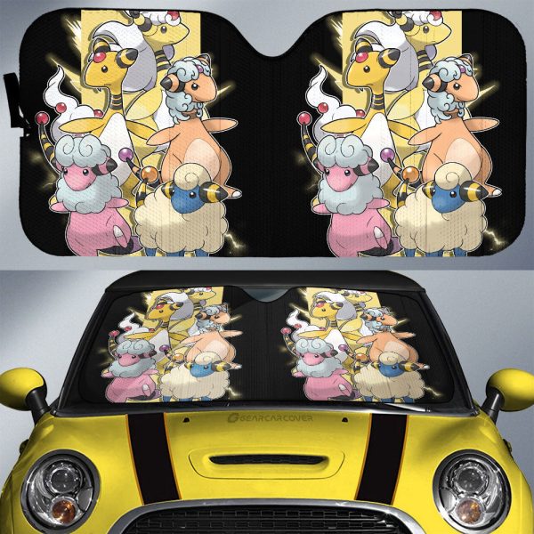 Ampharos Car Sunshade Custom Car Accessories For Fans