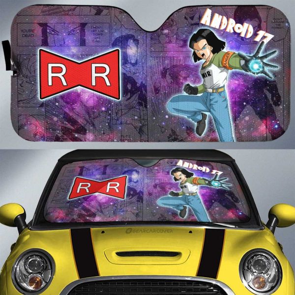 Android 17 Car Sunshade Custom Car Accessories Manga Galaxy Style