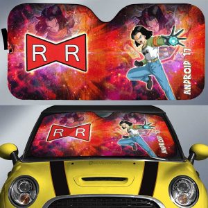 Android 17 Car Sunshade Custom Dragon Ball Anime Car Accessories