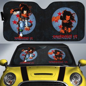 Android 17 Car Sunshade Custom Dragon Ball Anime Car Interior Accessories