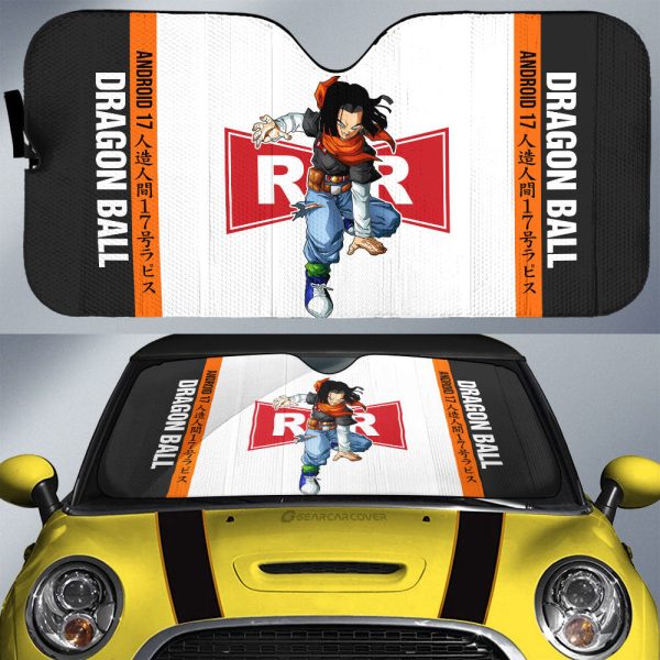 Android 17 Car Sunshade Custom Dragon Ball Car Accessories For Anime Fans