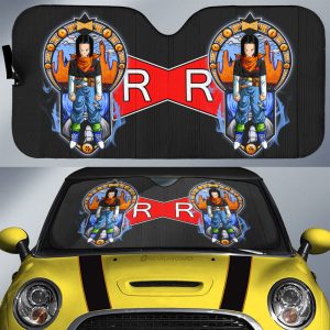 Android 17 Car Sunshade Custom Dragon Ball Car Interior Accessories