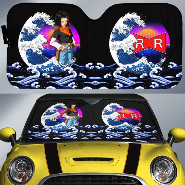 Android 17 Car Sunshade Custom Dragon Ball Car Interior Accessories