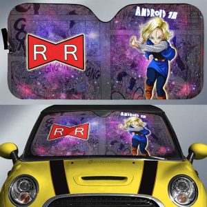 Android 18 Car Sunshade Custom Car Accessories Galaxy Style