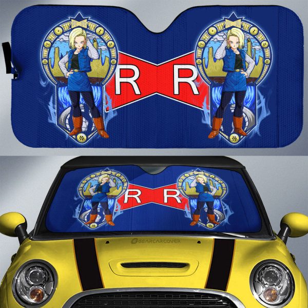 Android 18 Car Sunshade Custom Car Interior Accessories