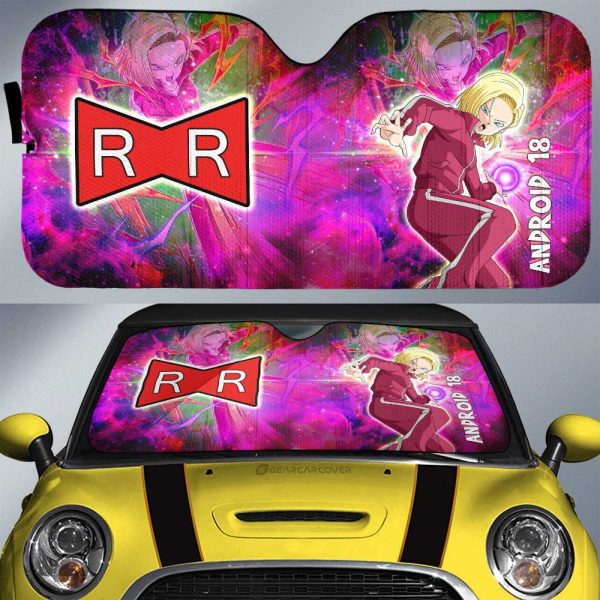 Android 18 Car Sunshade Custom Dragon Ball Anime Car Accessories