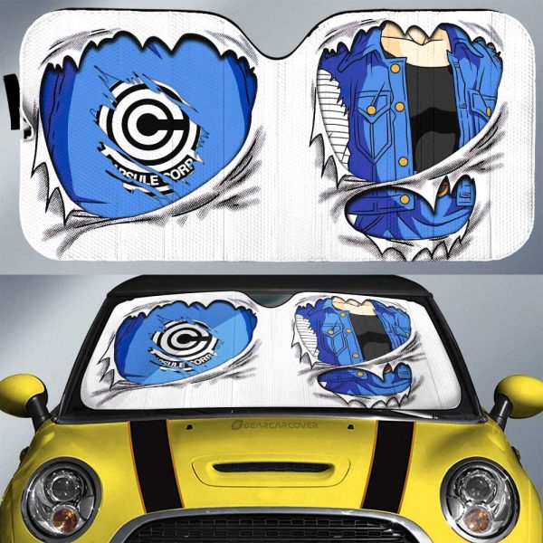 Android 18 Uniform Car Sunshade Custom Dragon Ball Anime