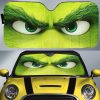 Angry Grinch Eyes Car Sunshade Custom Car Interior Accessories