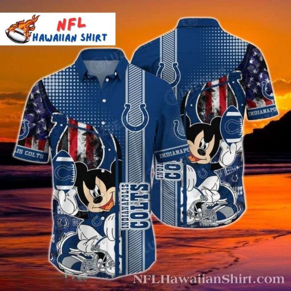 Animated Icon With Stars – Mickey Indianapolis Colts Fan Exclusive Hawaiian Shirt