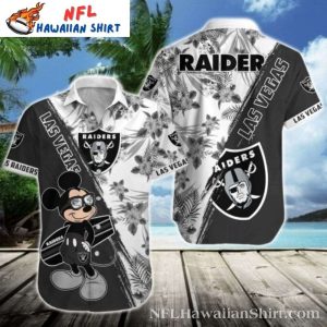 Animated Raider – Las Vegas Raiders Mickey Fun Hawaiian Shirt