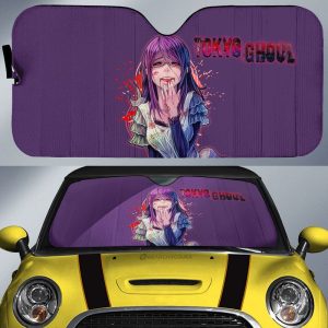 Anime Girl Rize Kamishiro Car Sunshade Custom Tokyo Ghoul Anime