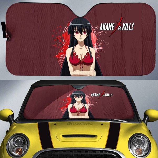 Anime Sexy Girl Akame Car Sunshade Custom Akame Ga Kill Anime