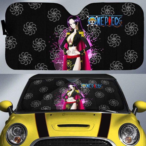 Anime Sexy Girl Boa Hancock Car Sunshade Custom One Piece Anime