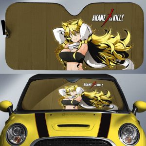 Anime Sexy Girl Leone Car Sunshade Custom Akame Ga Kill Anime