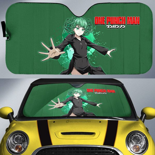 Anime Sexy Girl Tatsumaki Car Sunshade Custom One Punch Man Anime Car Accessories