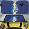 Anime Waifu Girl Lucy Heartfilia Car Sunshade Custom Fairy Tail Anime Car Accessories