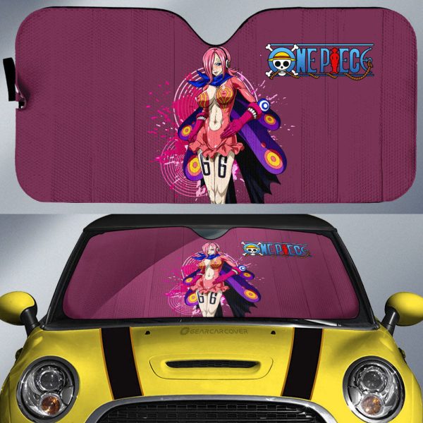 Anime Waifu Girl Princess Shirahoshi Car Sunshade Custom One Piece Anime Car Accessories