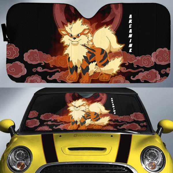 Arcanine Car Sunshade Custom Anime Car Accessories For Anime Fans