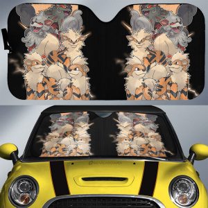 Arcanine Car Sunshade Custom Car Accessories For Fans