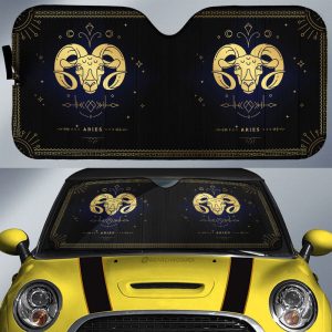 Aries Car Sunshade Custom Zodiac Car Interior Accessories