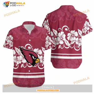 Arizona Cardinals Hibiscus Flowers Hawaii Shirt Summer Collections