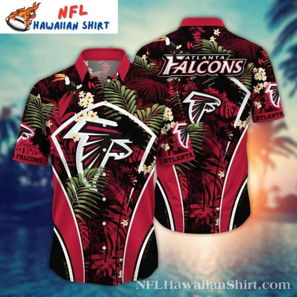 Atlanta Falcons Red Jungle Flora Hawaiian Shirt – Island Night Customizable