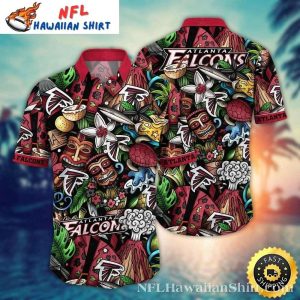 Atlanta Falcons Totem Pole Tropical Hawaiian Shirt – Men’s NFL Fashion