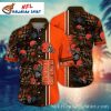 Autumn Bloom Cleveland Browns Hawaiian Shirt – Floral Fanfare