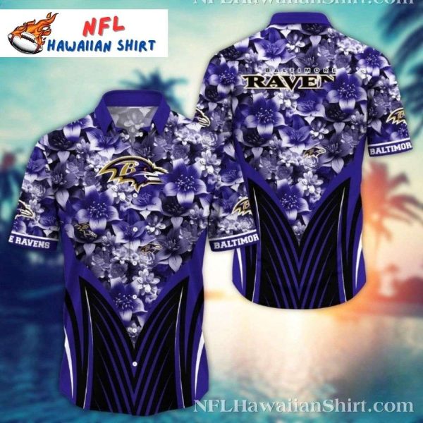 Baltimore Ravens Floral Wave Hawaiian Shirt – Blossoming Team Spirit