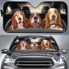 Basset Hound Car Sunshade Custom Car Interior Accessories For Dog Lovers