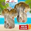 Beach Touchdown Saints Customizable Name Hawaiian Shirt