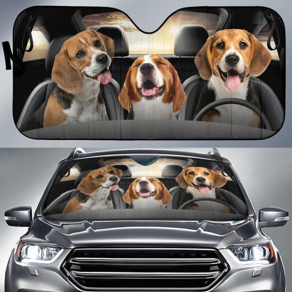 Beagle Car Sunshade Custom Dog Car Interior Accessories