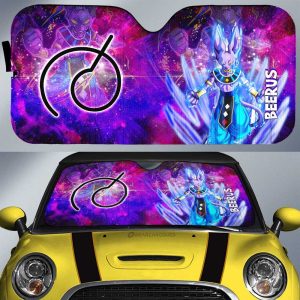 Beerus Car Sunshade Custom Characters Car Accessories