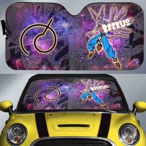 Beerus Car Sunshade Custom Dragon Ball Anime Car Accessories Manga Galaxy Style