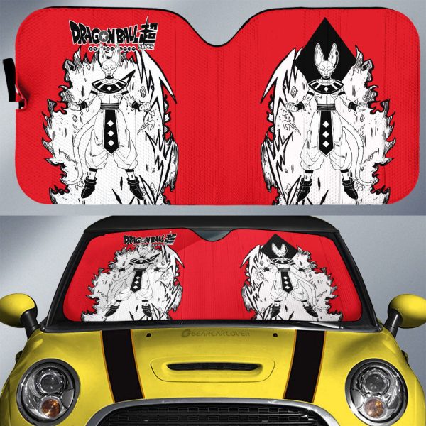 Beerus Car Sunshade Custom Dragon Ball Anime Car Accessories Manga Style For Fans