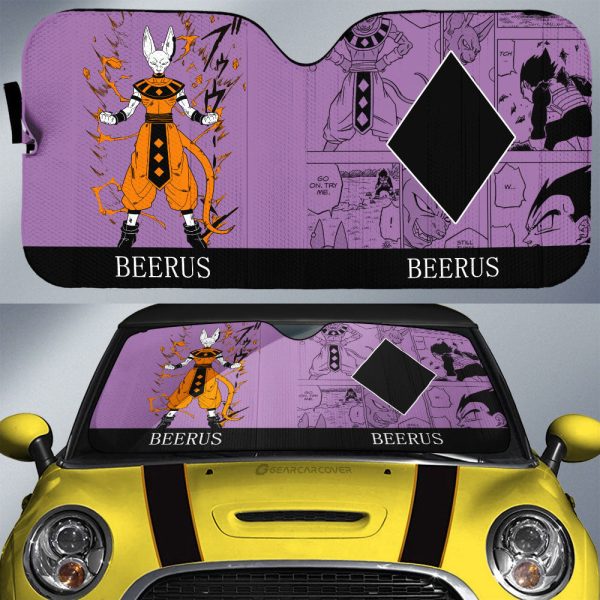 Beerus Car Sunshade Custom Dragon Ball Anime Manga Color Style