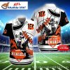 Bengals Gridiron Glory Personalized Hawaiian Shirt – Vintage Football Aloha Style