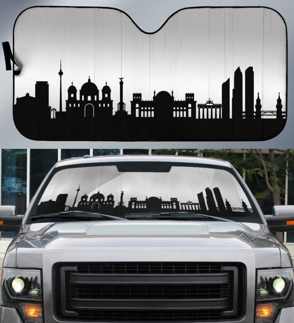 Berlin Skyline Car Sunshade Custom Car Accessories