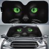 Black Cat Eyes Car Sunshade Custom Cat Lover Car Accessories