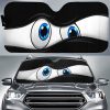 Black Curious Car Eyes Sun Shade Custom Car Accessories Funny Gifts