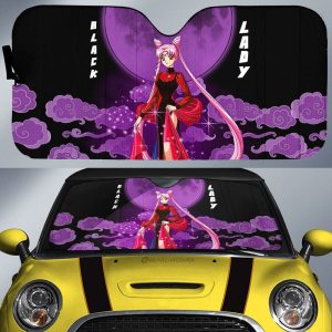 Black Lady Car Sunshade Custom Car Accessories